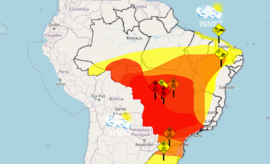 Vale do Paraíba em alerta vermelho até sexta-feira (13) devido a condições climáticas extremas