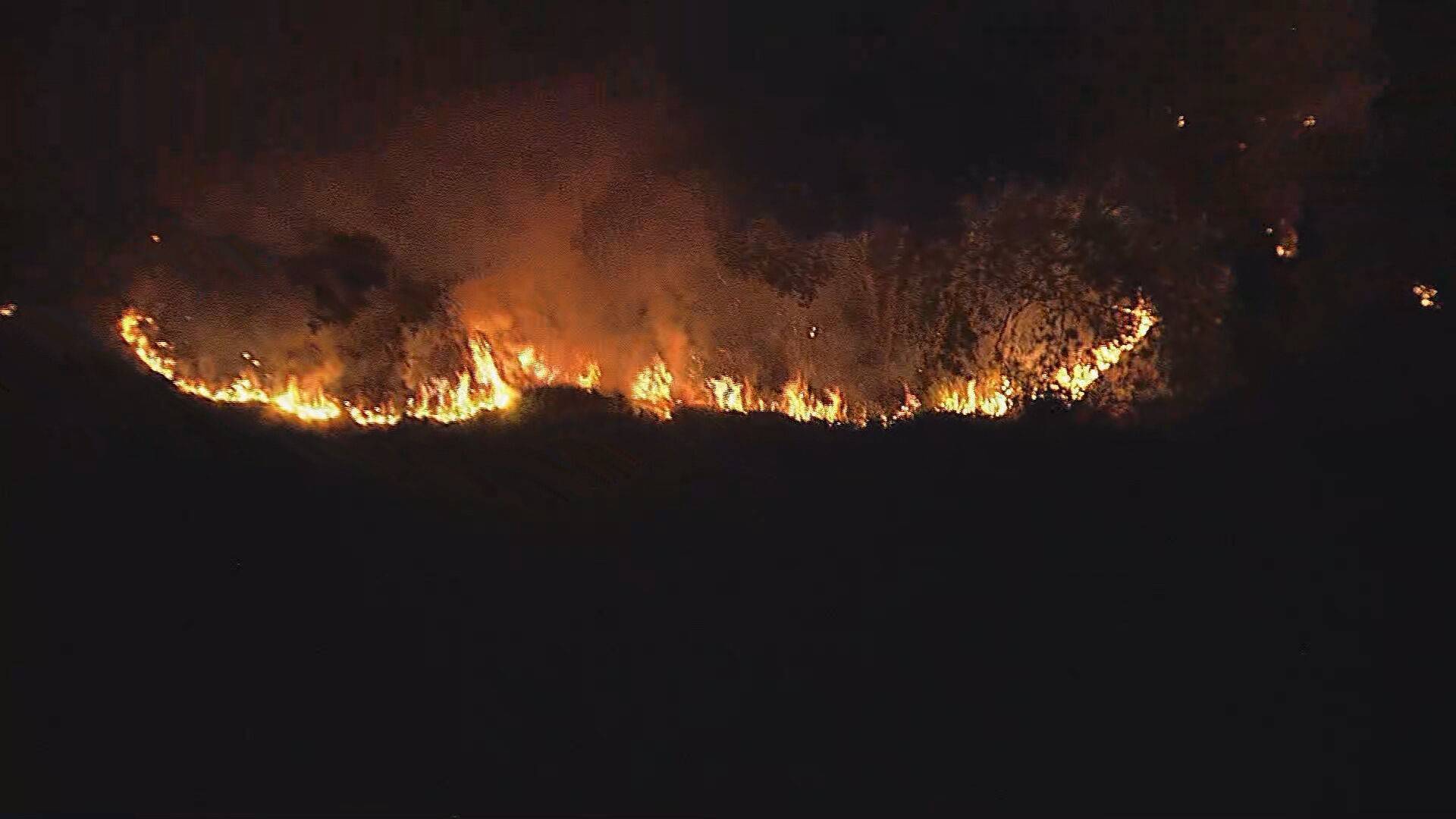 Incêndio atinge vegetação no Santuário Nacional de Aparecida, SP