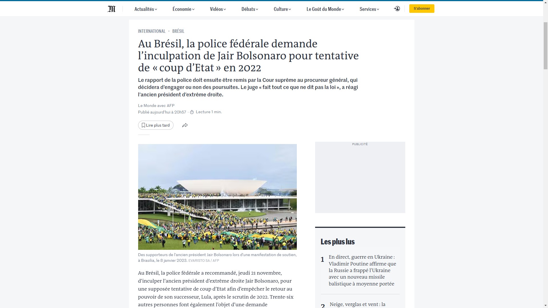 Internacionalização do Indiciamento de Bolsonaro: Imprensa Global repercute tentativa de golpe no Brasil