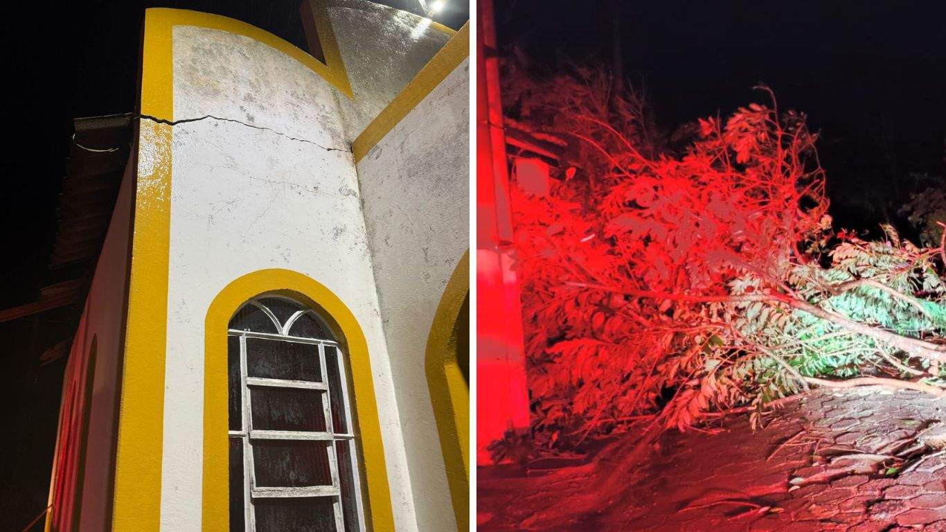 Temporal provoca estragos e deixa desalojados em Areias, no Vale Histórico